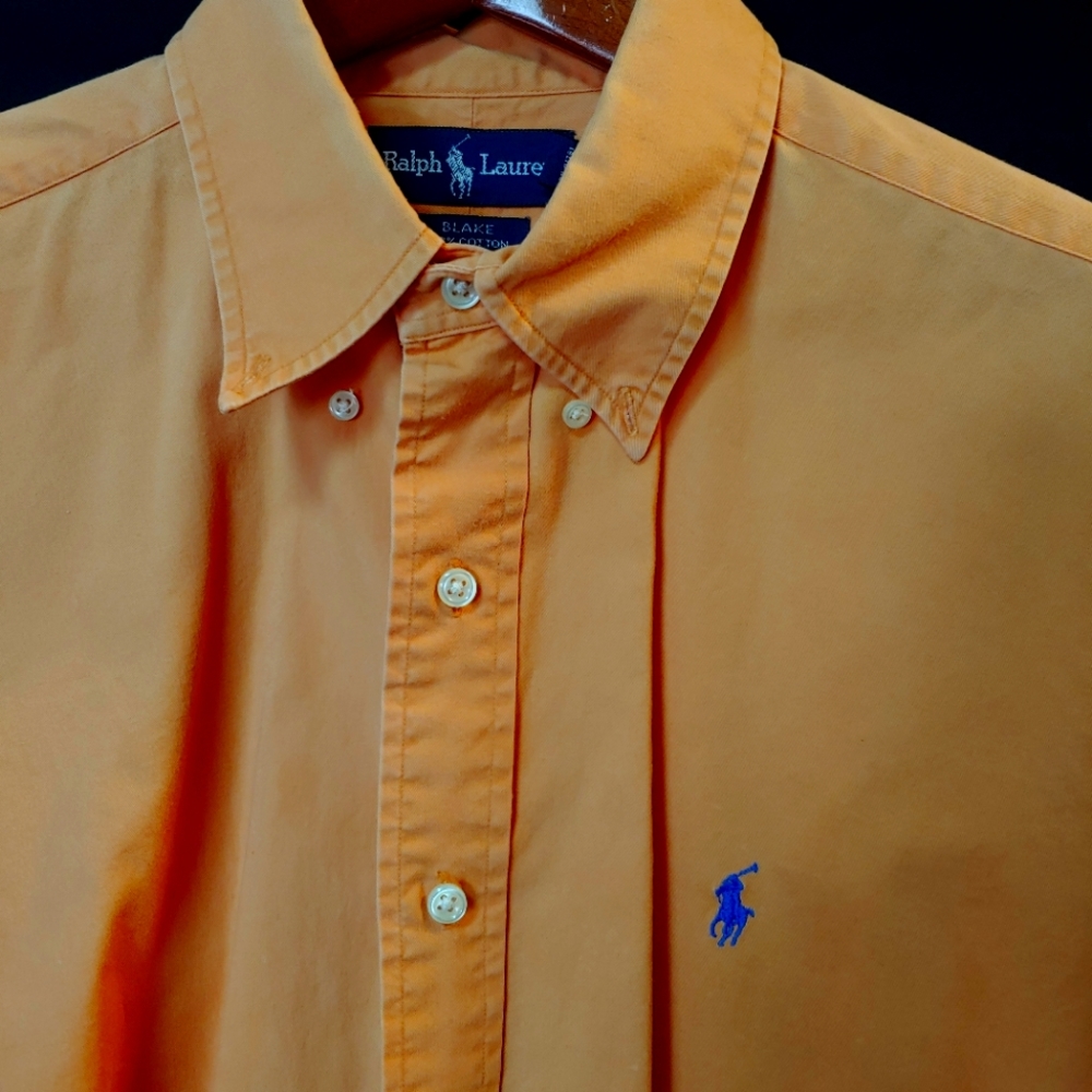 Men's Button down Polo Shirt by Ralph Lauren.